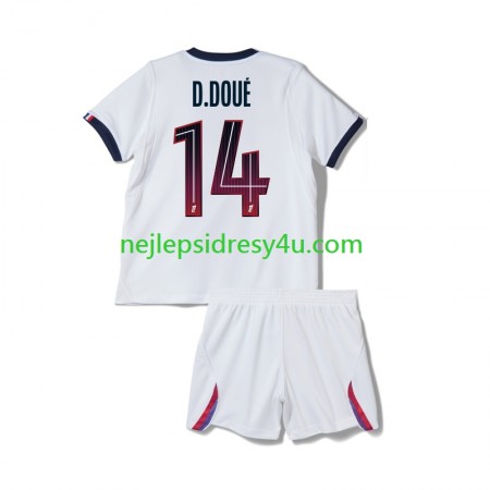 Fotbalový Dres Paris Saint-Germain Desire Doue 14 Dětské Venkovní 2026/27 Fotbalový Dres Paris Saint-Germain Desire Doue 14 Dětské Venkovní 2026/27